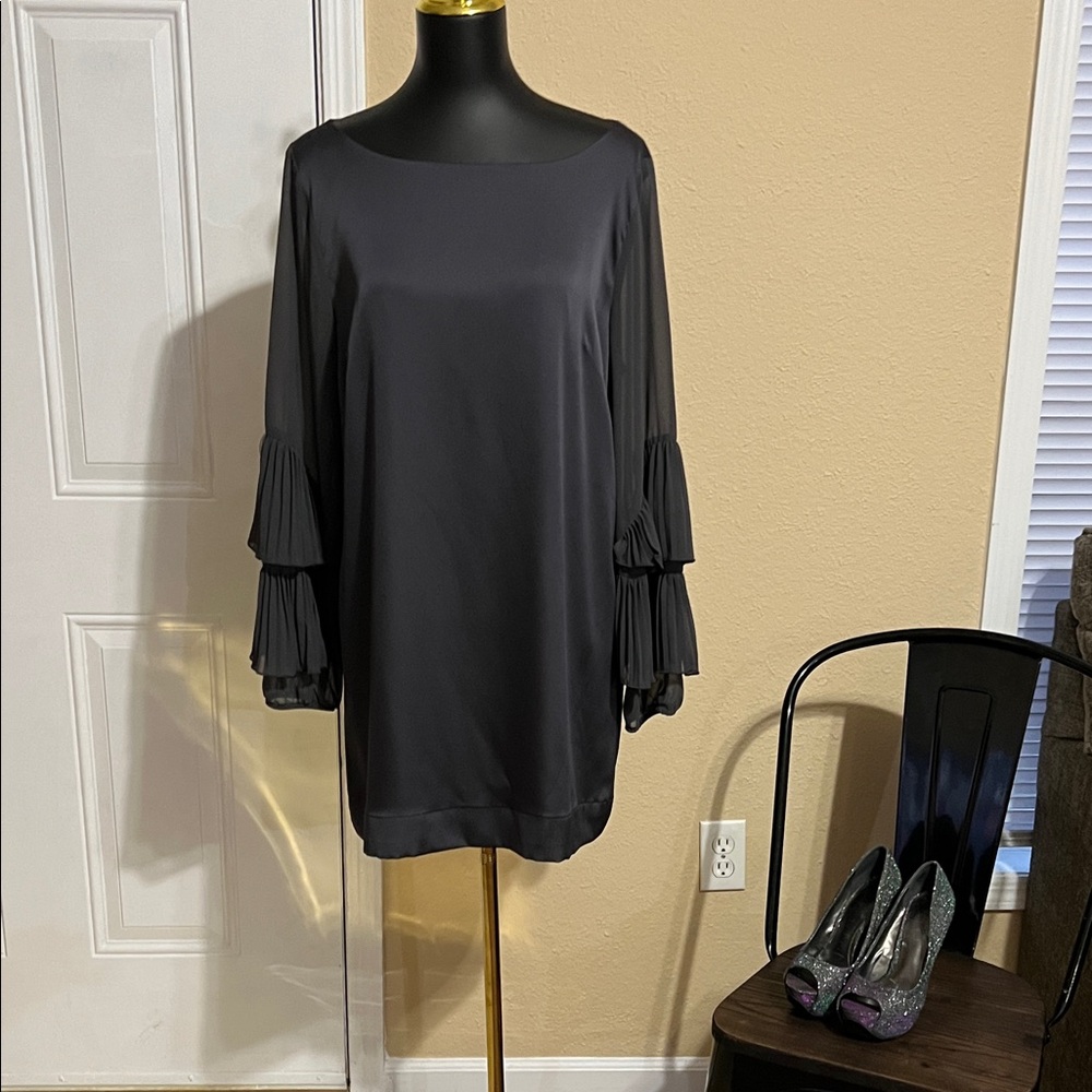 Ann Taylor Gray Midi Dress
